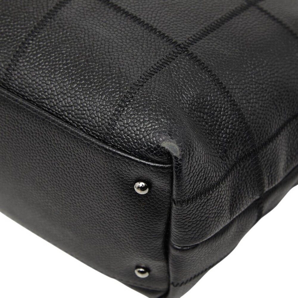 CHANEL Black Caviar Leather Tote Bag - Picture 4 of 11